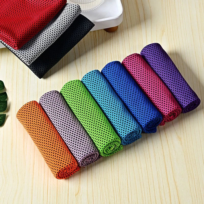 Dot Print Cooling Fitness Towel