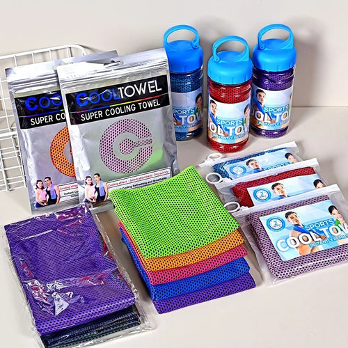 Dot Print Cooling Fitness Towel