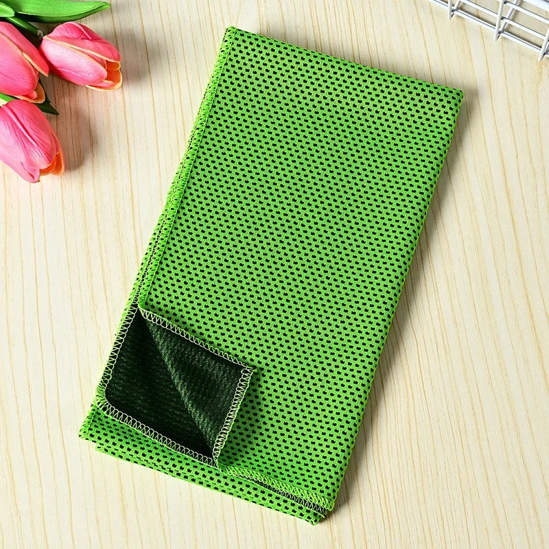 Dot Print Cooling Fitness Towel