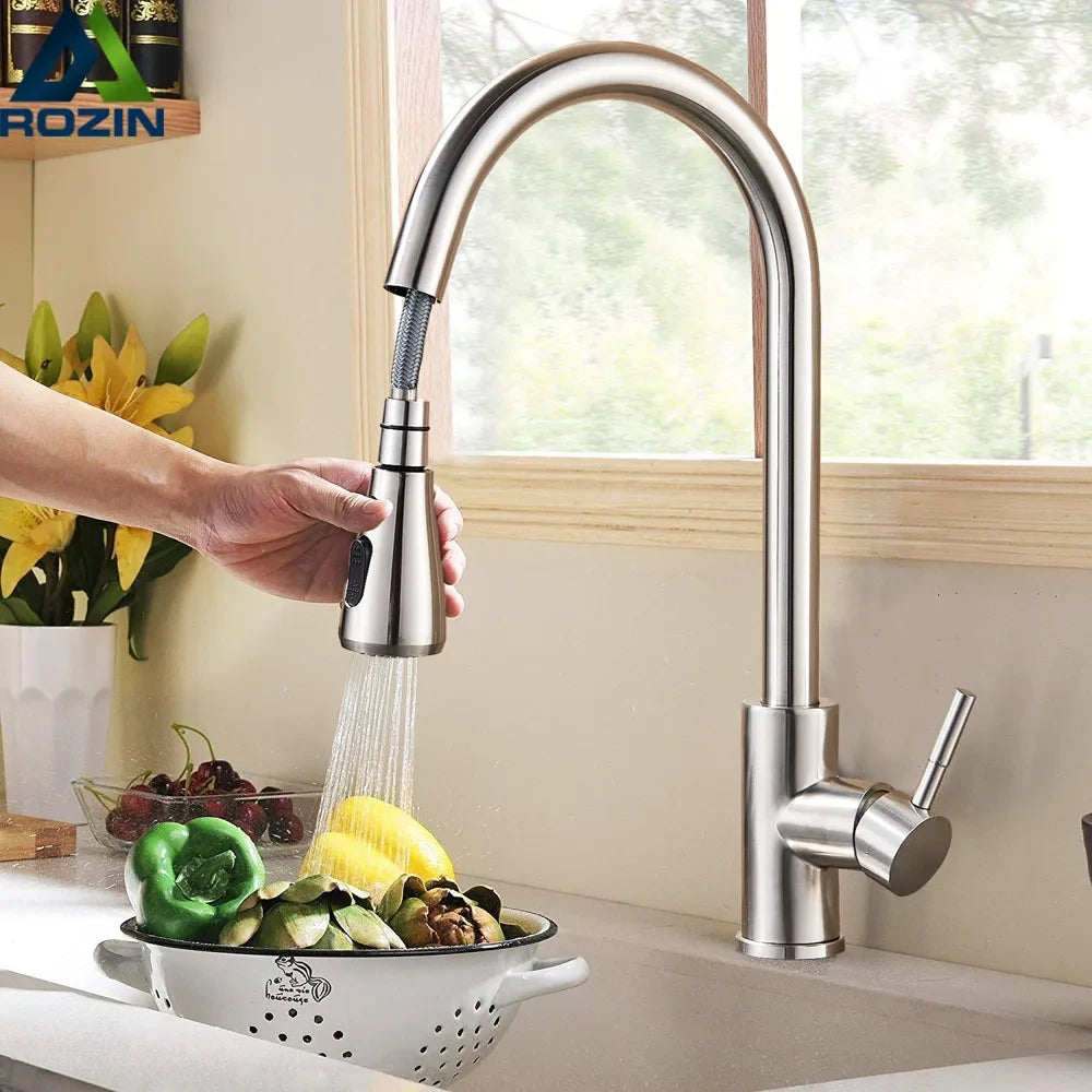 Flexible Pull-Out Kitchen Faucet