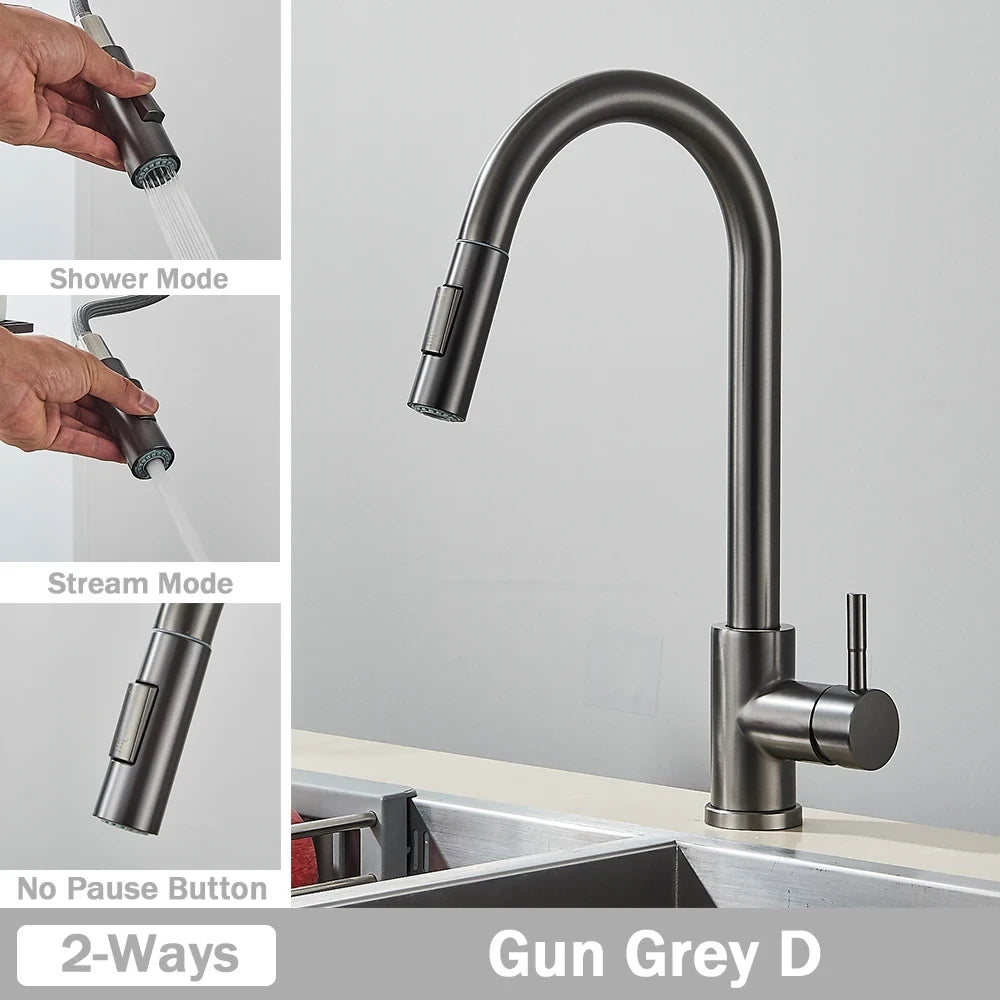 Flexible Pull-Out Kitchen Faucet