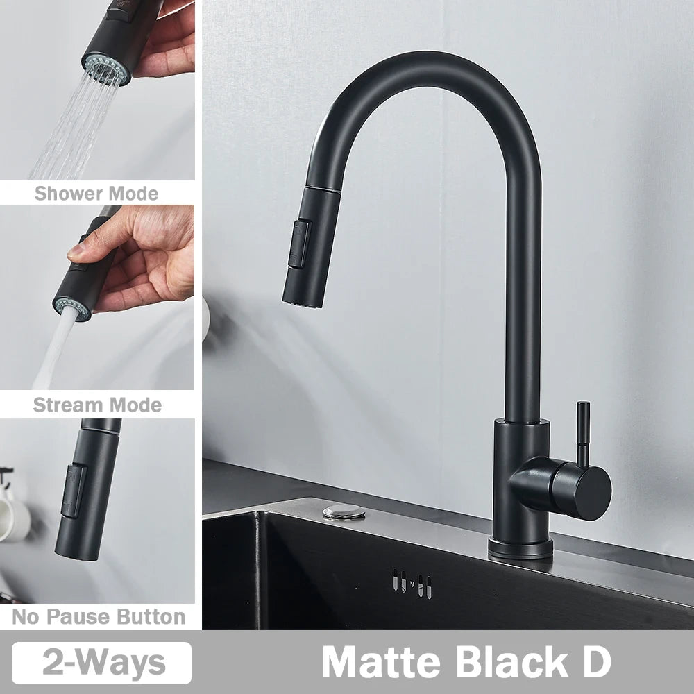 Flexible Pull-Out Kitchen Faucet
