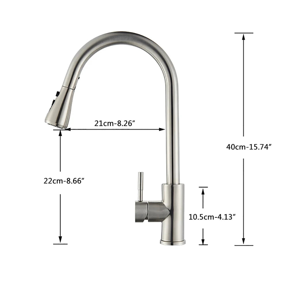 Flexible Pull-Out Kitchen Faucet
