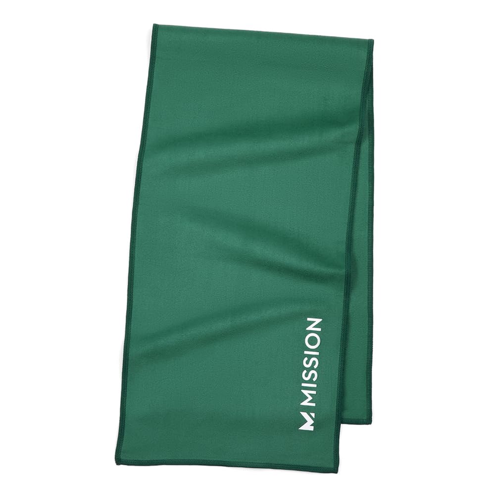 MISSION On-The-Go Cooling Towel - Soft, Lightweight Fabric - Cools Up to 2 Hours - UPF 50 Sun Protection - Machine Washable (Navy)