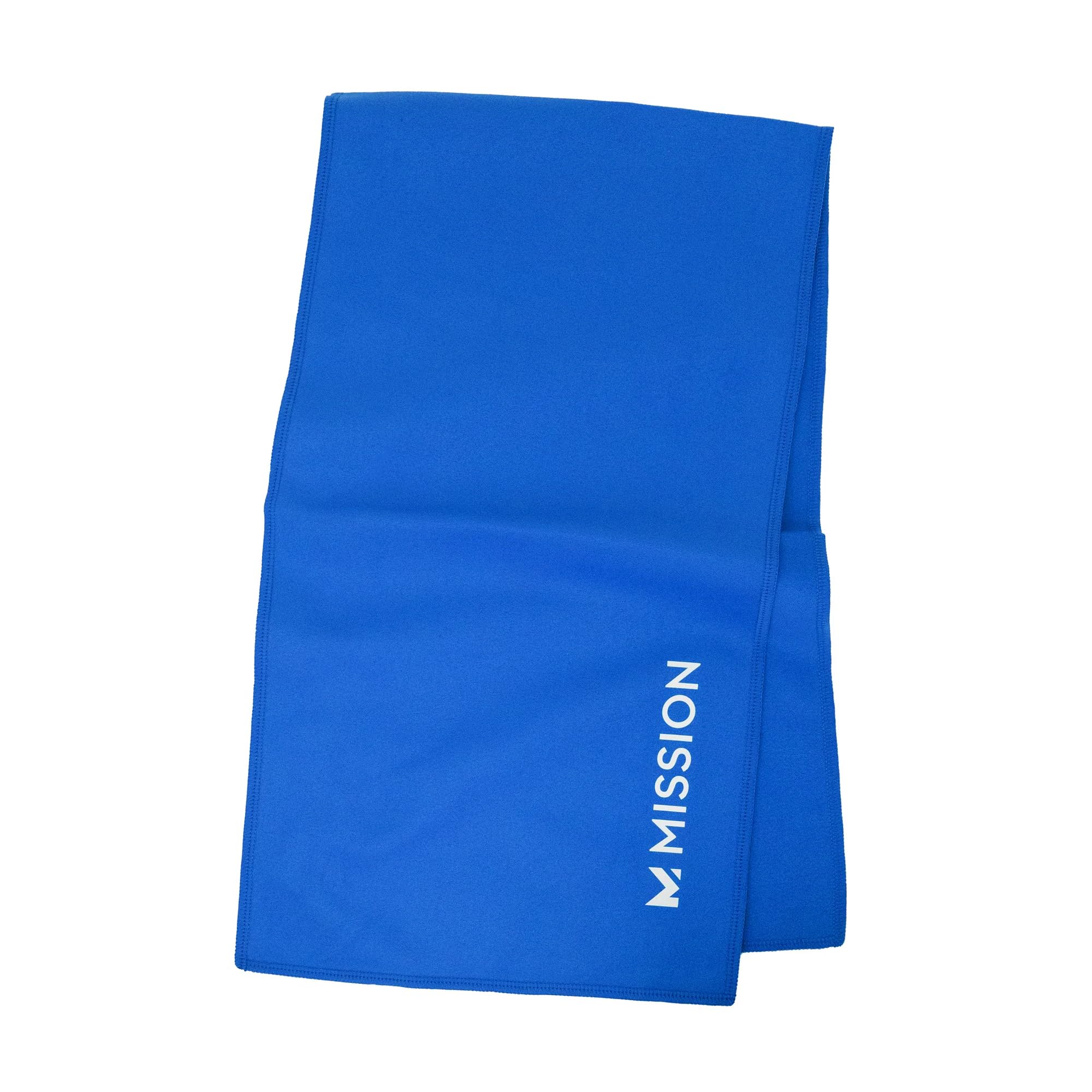 MISSION On-The-Go Cooling Towel - Soft, Lightweight Fabric - Cools Up to 2 Hours - UPF 50 Sun Protection - Machine Washable (Navy)