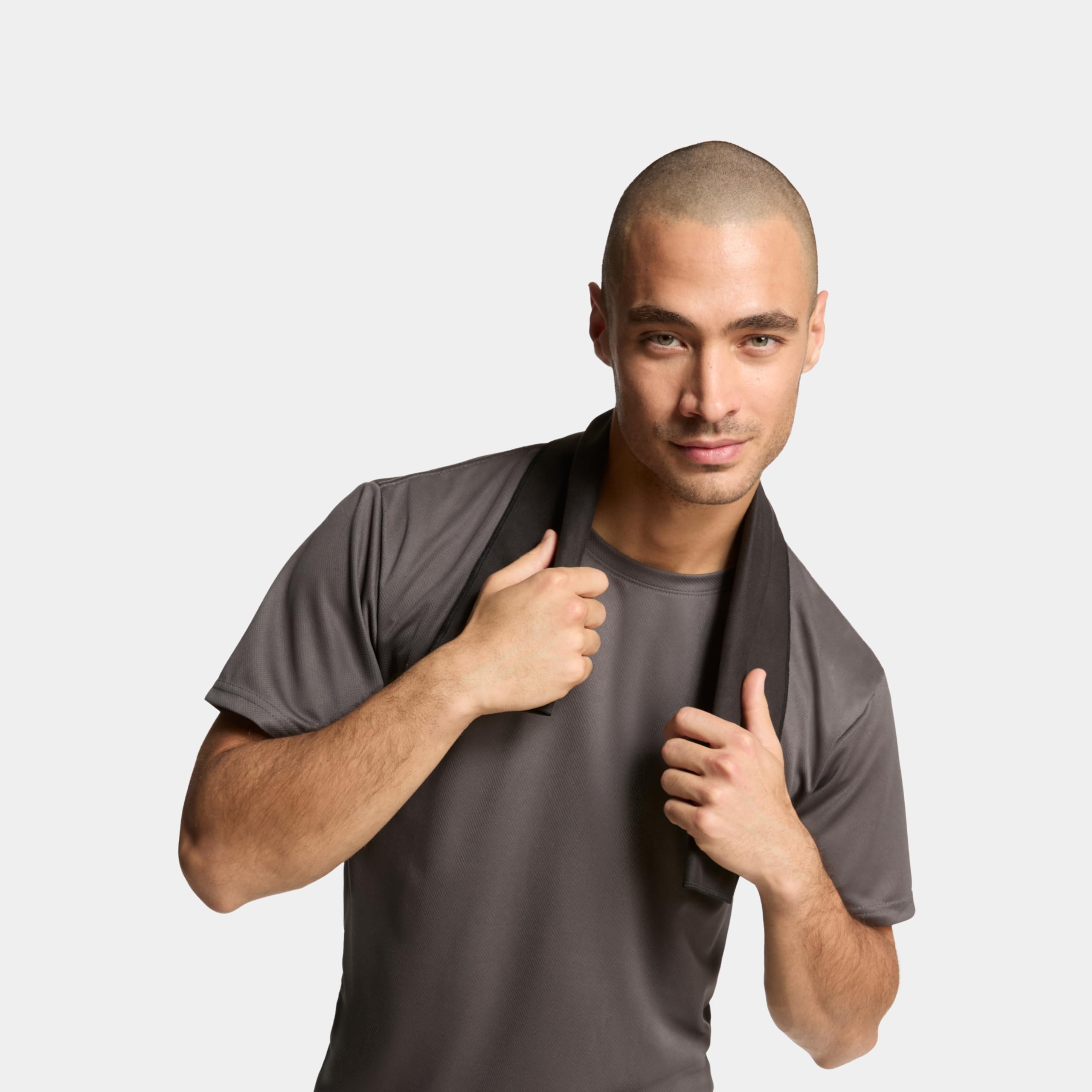 MISSION On-The-Go Cooling Towel - Soft, Lightweight Fabric - Cools Up to 2 Hours - UPF 50 Sun Protection - Machine Washable (Navy)